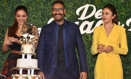 Ajay Devgn celebrates his birthday at upcoming film launch